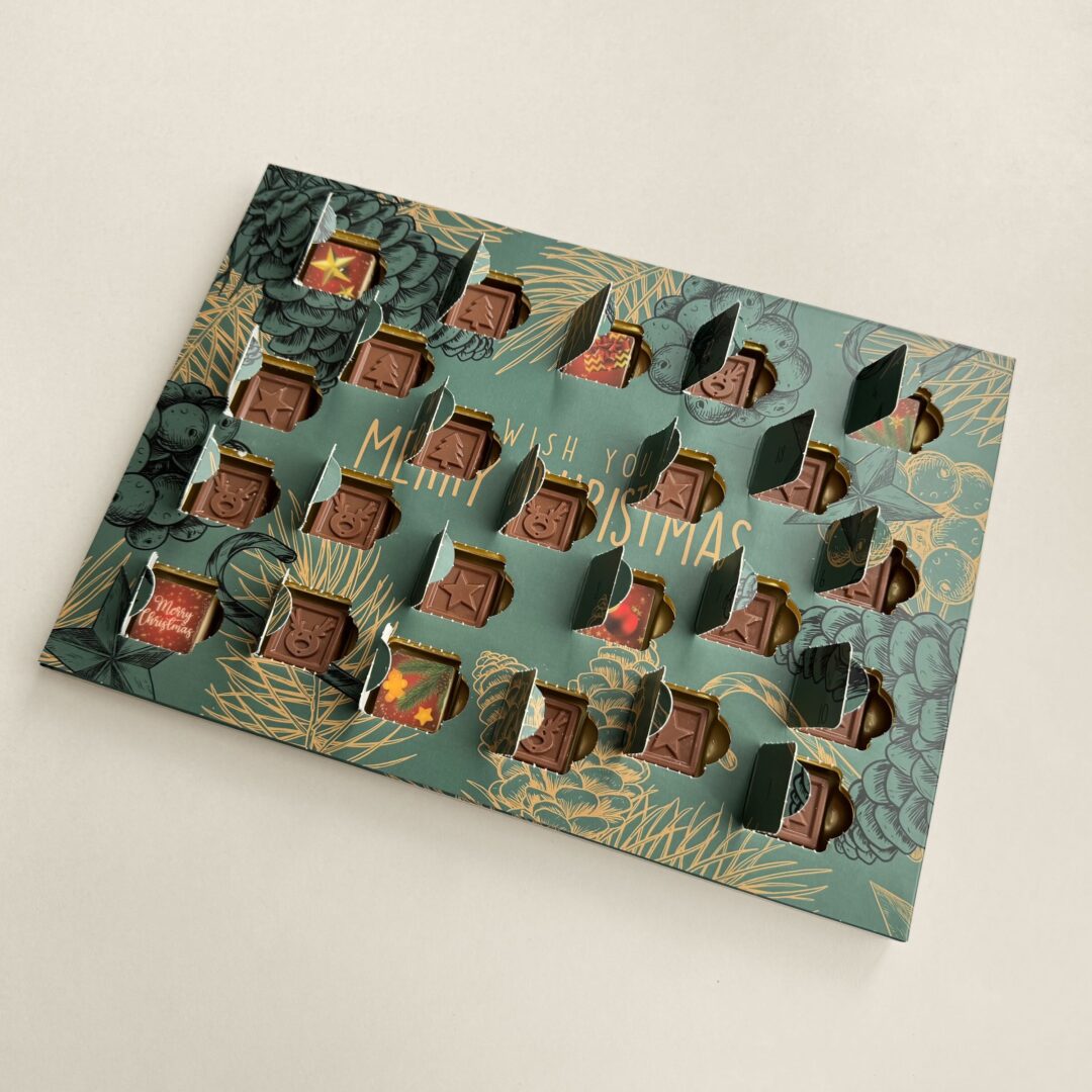 Chocolade adventskalender kerst kopen bij Tasty Present