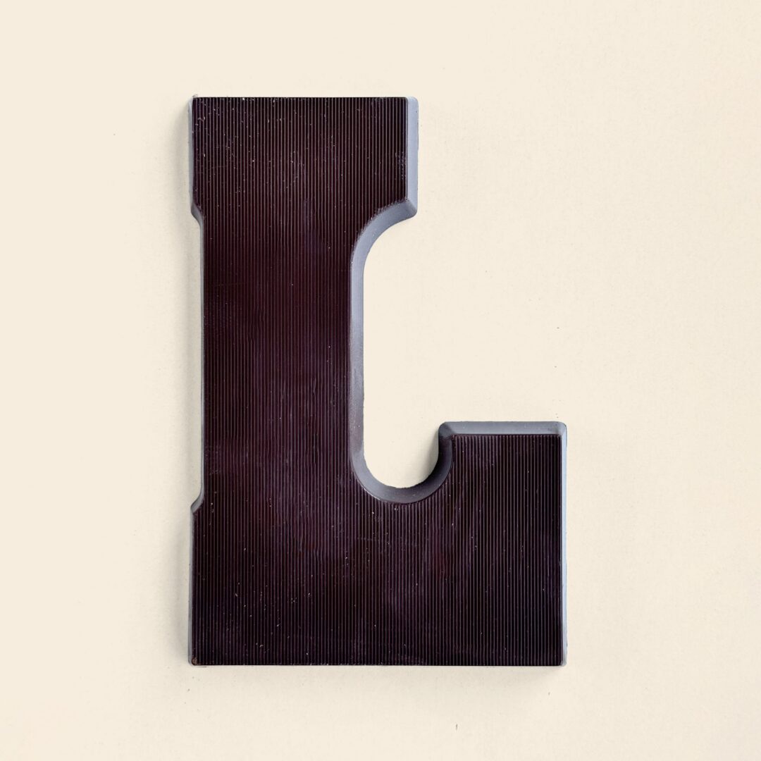 Chocoladeletter L Puur