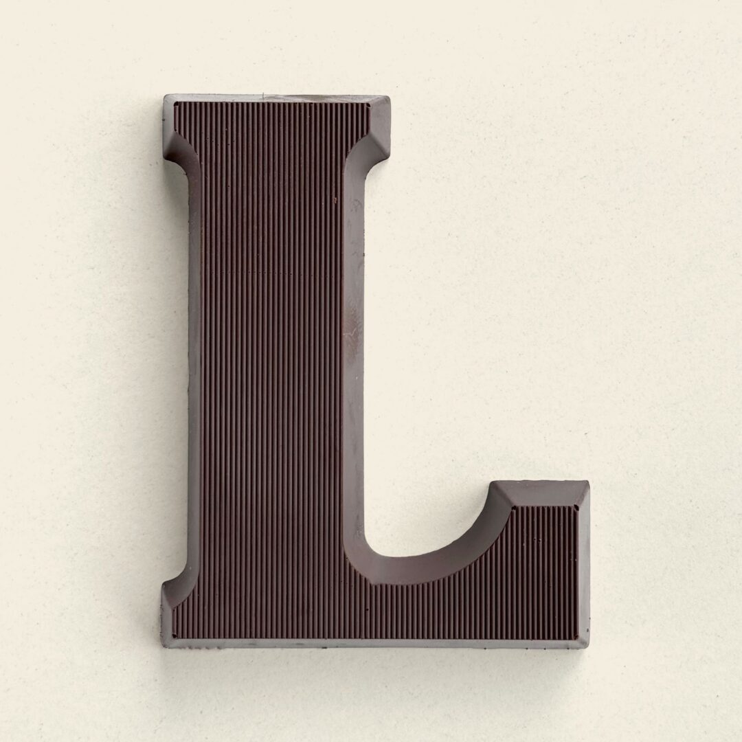 Chocoladeletter L Puur