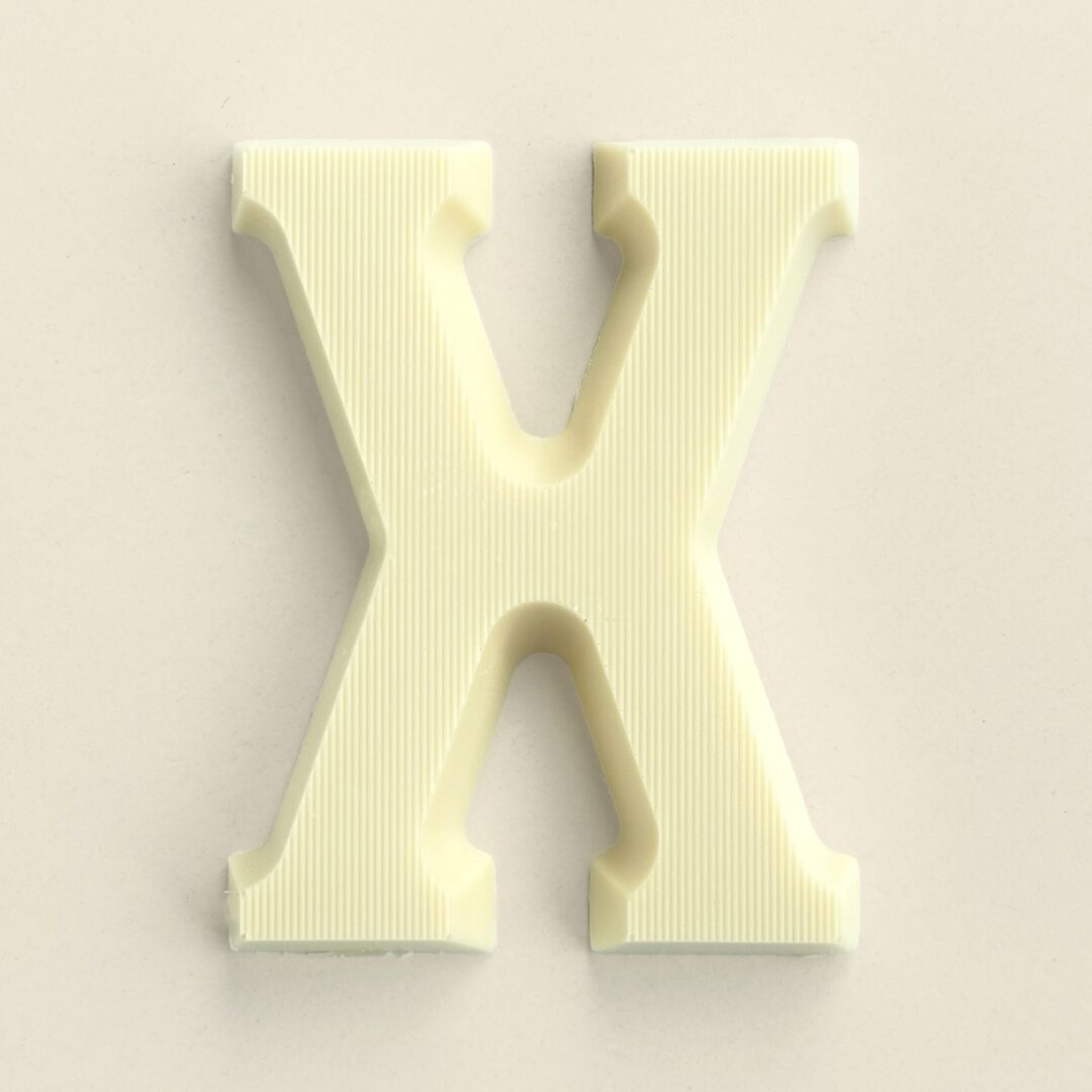 Chocoladeletter X Wit