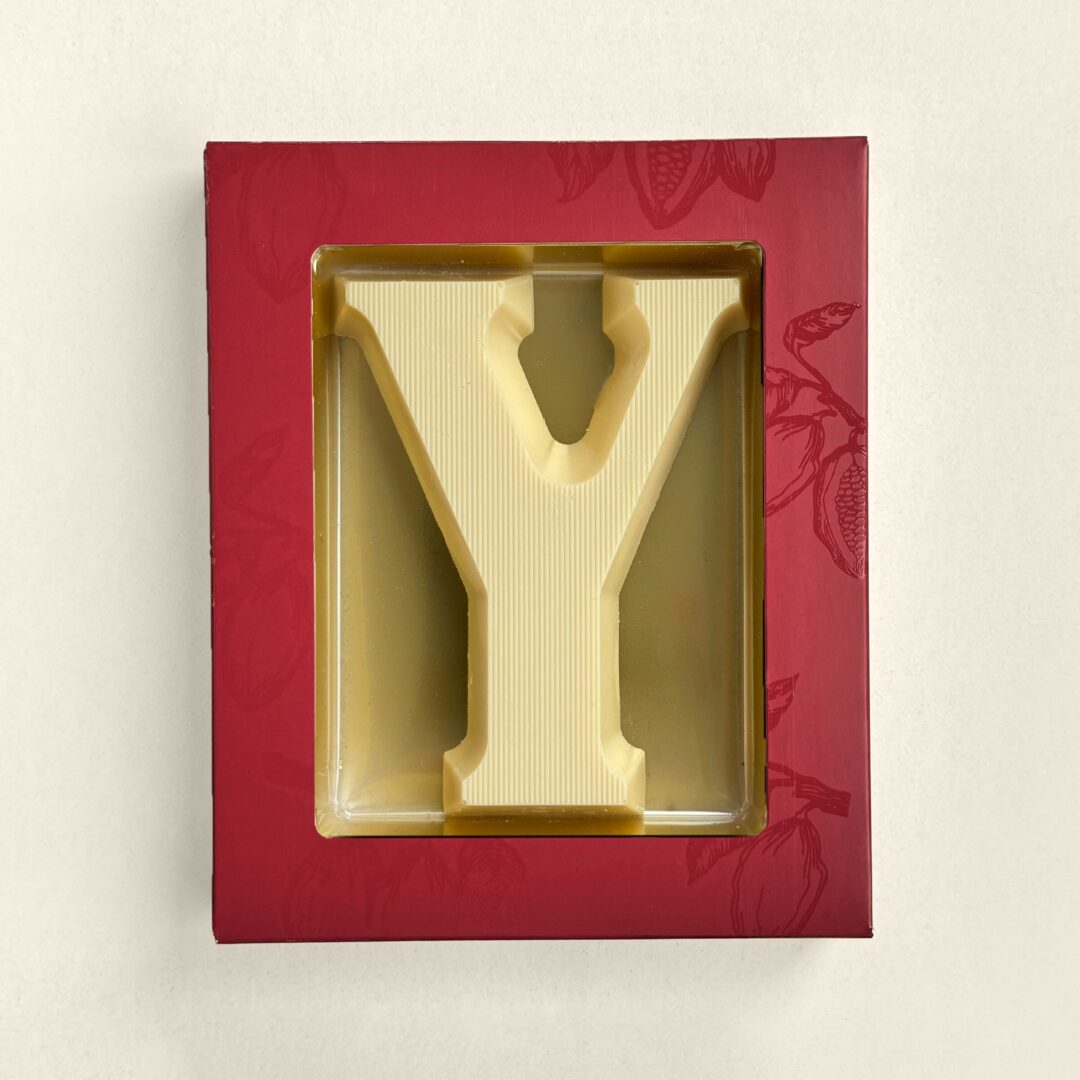 Chocoladeletter Y Wit