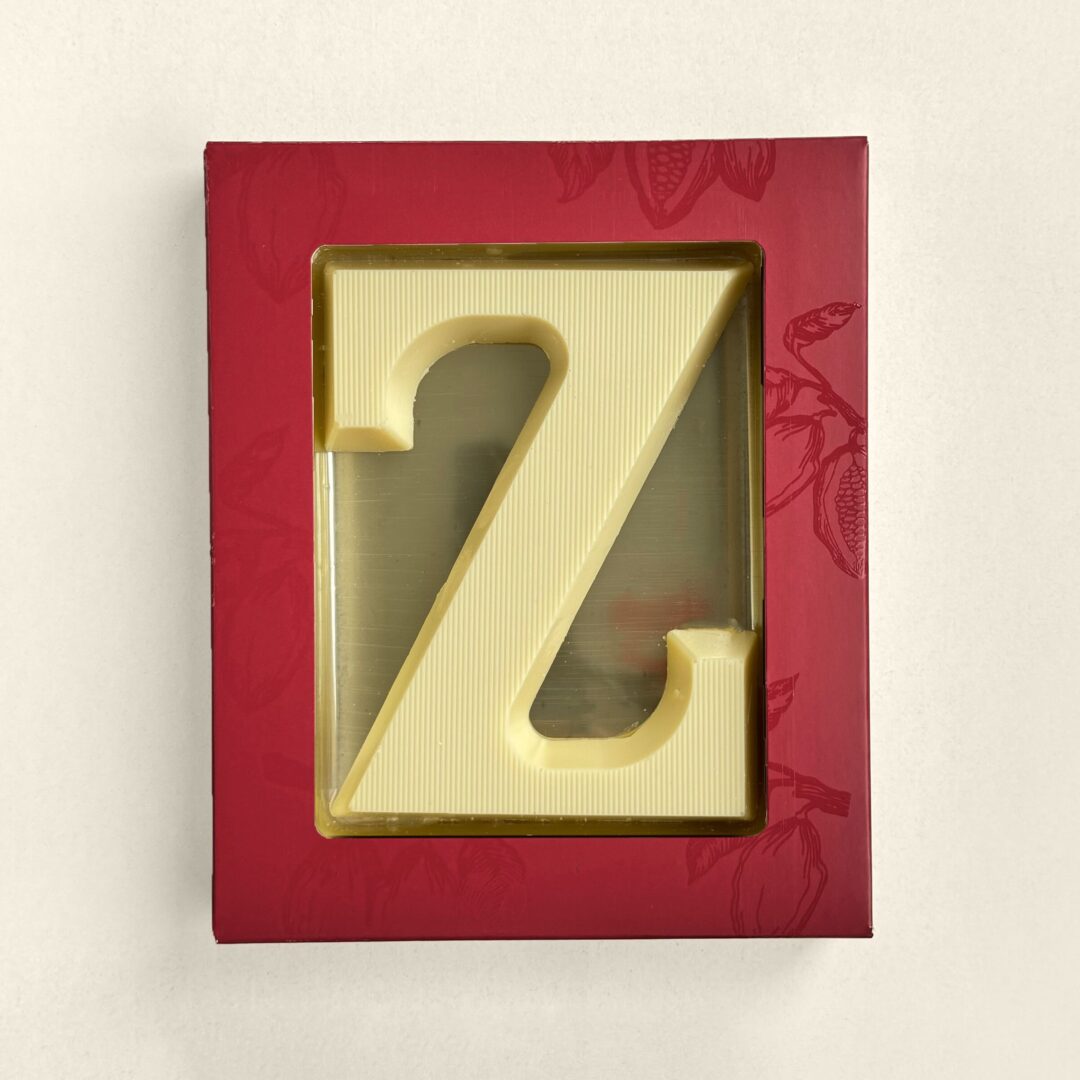 Chocoladeletter Z Wit