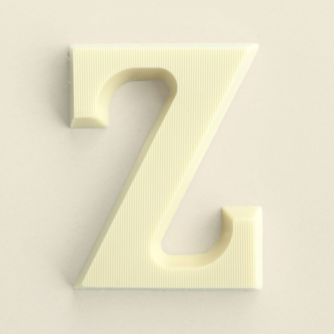 Chocoladeletter Z Wit