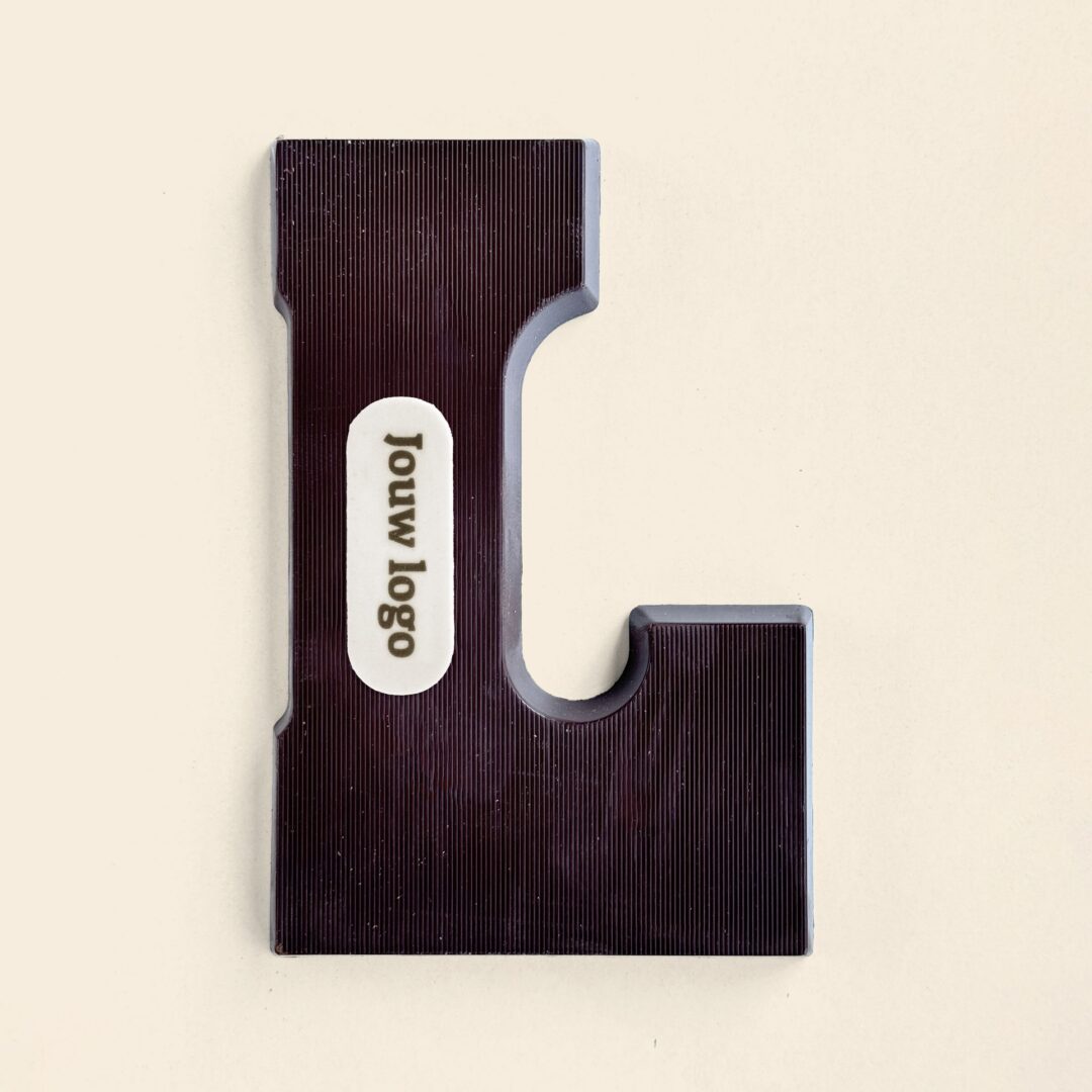 Chocoladeletter Eigen Logo L Puur