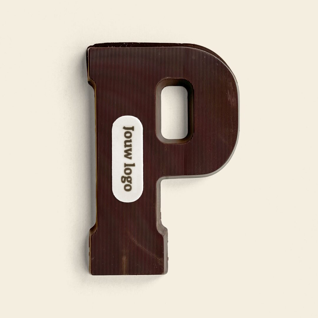 Chocoladeletter Eigen Logo P Puur
