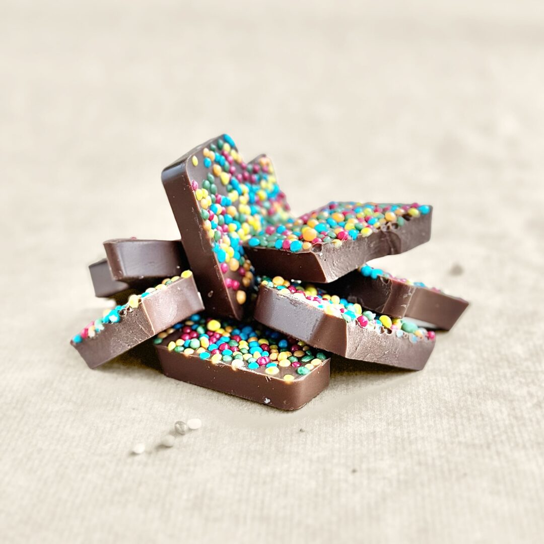 Luxe chocoladeletter S melk discodip